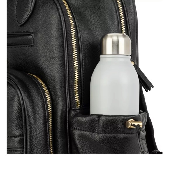 Jujube Million Pockets Faux Leather Diaper Backpack in Black Coffee - Picture 7 of 14